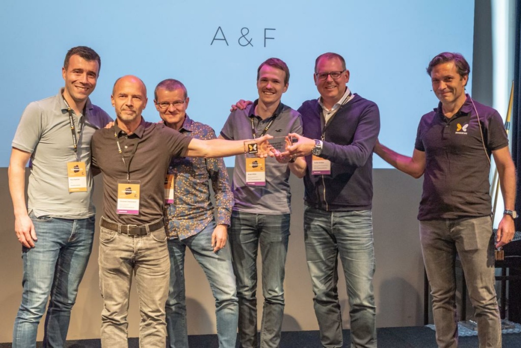 Das Team der a&f systems bei der Auszeichnung zum WoodWing Partner of the year 2018