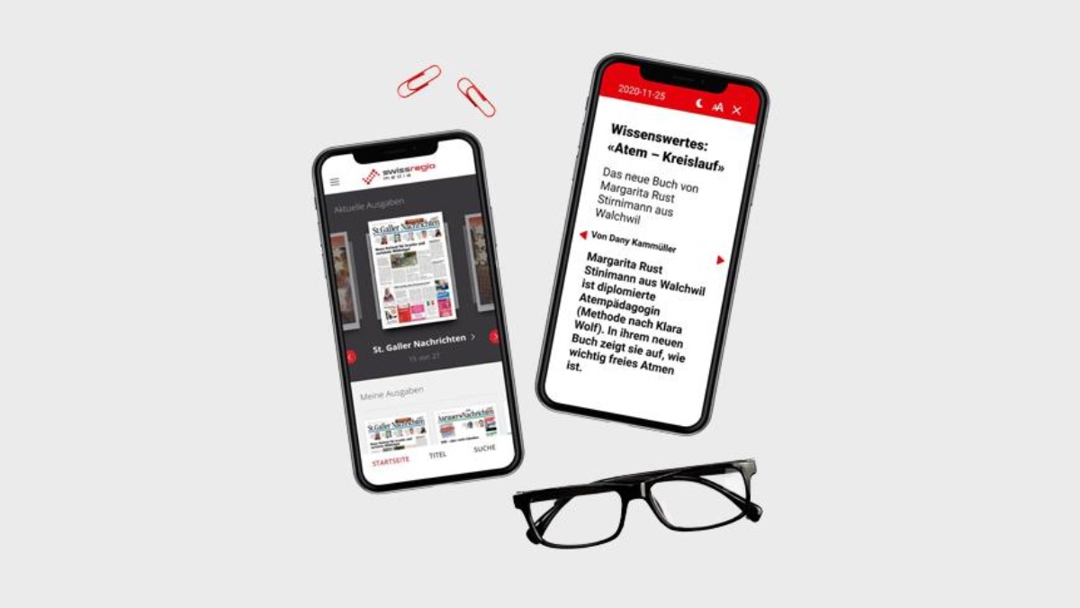 Swiss Regiomedia: 27 Zeitungen als E-Paper dank SPRYLAB und a&f