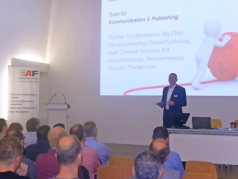 Volles Haus am A&F Infoday. Das Thema: Tools für Kommunikation & Publishing